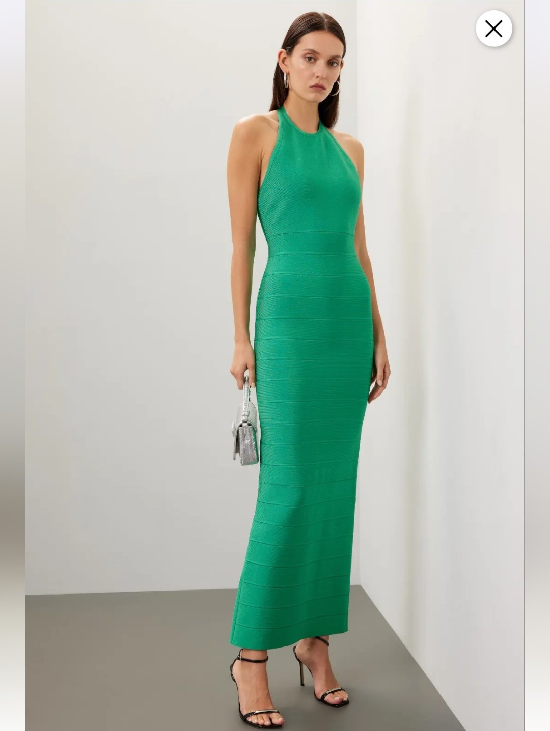 Herv Lger Halter Bandage Gown Size S Msrp $1190